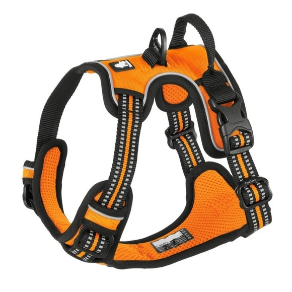 Chai's Choice Orange and Black Reflective Harness - Picture 5 of 6